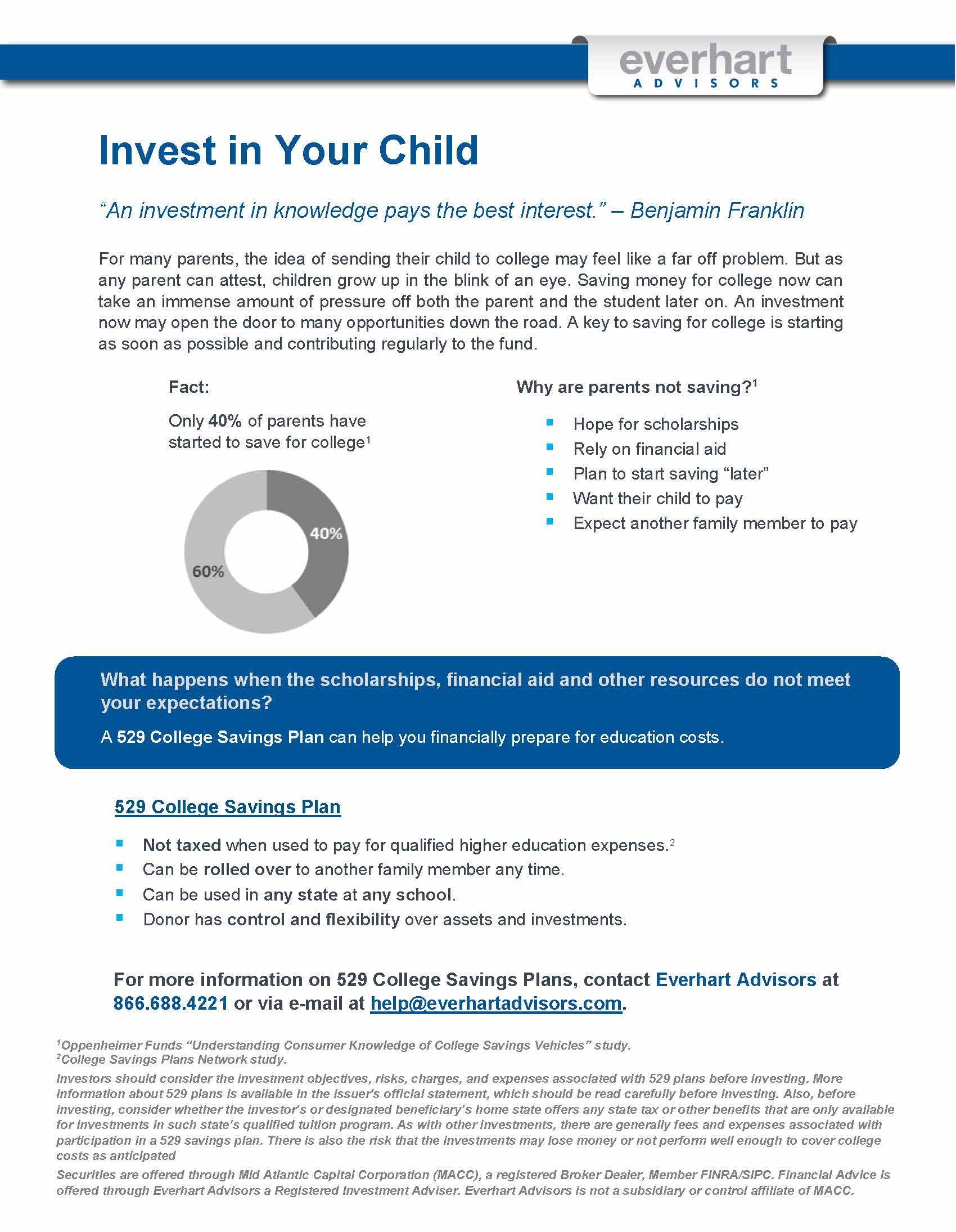 August 2016 Memo - Invest in Your Child